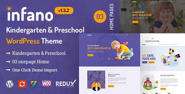 Infano - Kindergarten & Preschool WordPress Theme