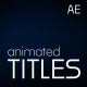 Animated Titles - VideoHive Item for Sale