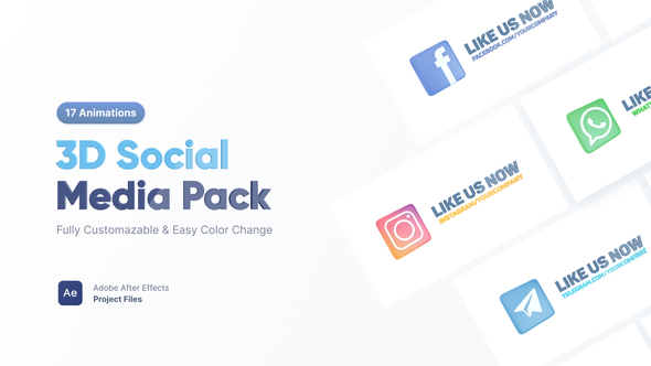 3D Social Media Pack