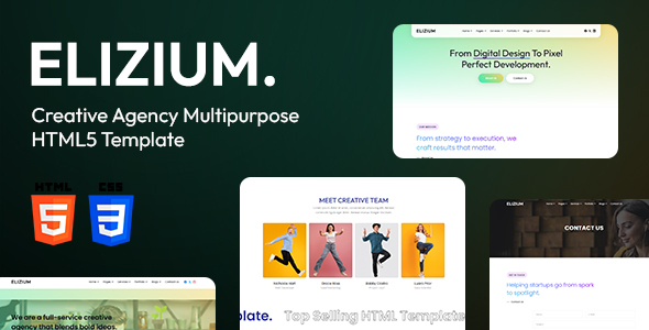 Elizium - Creative Business and Innovative HTML5 Template