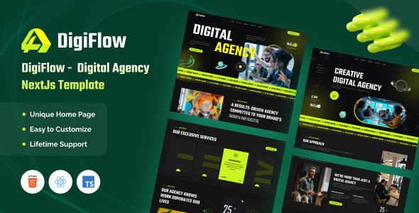 Digiflow - Digital Agency NextJs Template