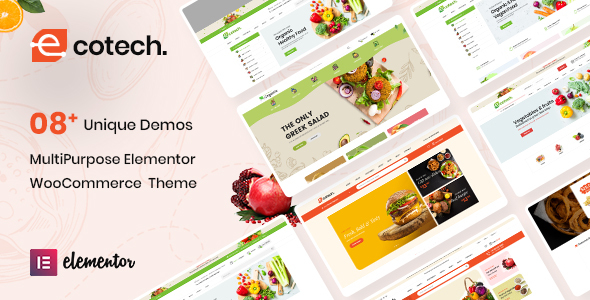 Ecotech - Organic, Food, Multipurpose WooCommerce Theme (RTL Supported)