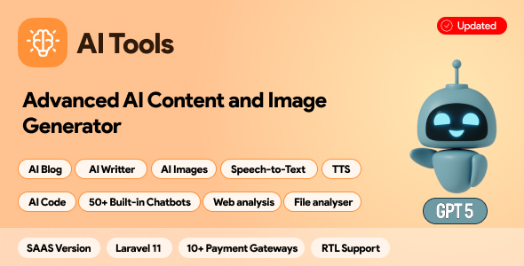AI Tools SAAS - AI Content, Image, Chat, Voice & Code Generator
