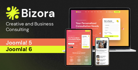 Bizora – Creative & Business Joomla 6 Template