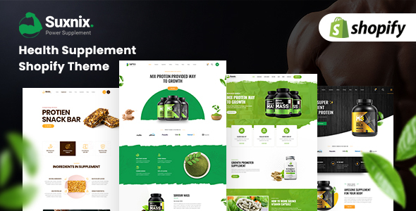 Suxnix - Health Supplement Landing Shopify 2.0 Theme