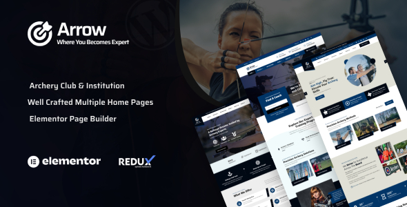 Arrow - Archery Club & Sports WordPress Theme + RTL