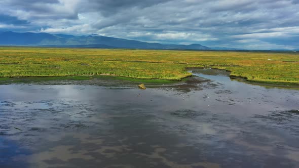 Avacha River Delta on Kamchatka