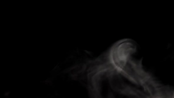 Blurred of smoke on black background.