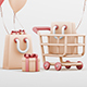 Shopping Cart & Gift Boxes Black Friday 3D Pack - 3DOcean Item for Sale
