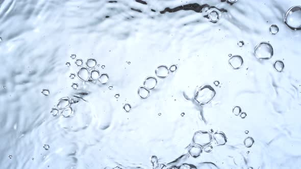 Super Slow Motion Shot of Flowing and Bubbling Water at 1000 Fps
