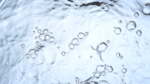 Super Slow Motion Shot of Flowing and Bubbling Water at 1000 Fps alt