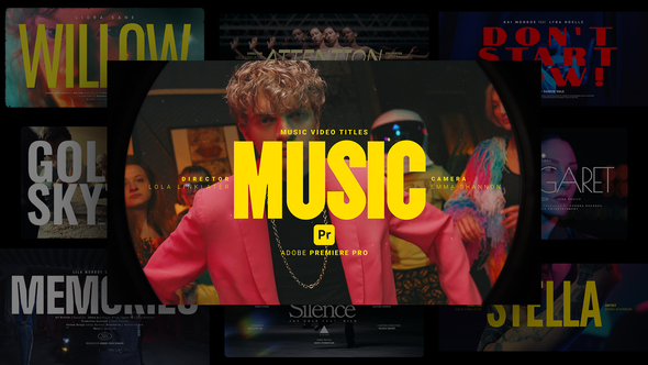 Music Video Title Templates For Premiere Pro