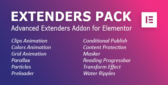Extenders Pack: Advanced Extenders Addon for Elementor WordPress Plugin