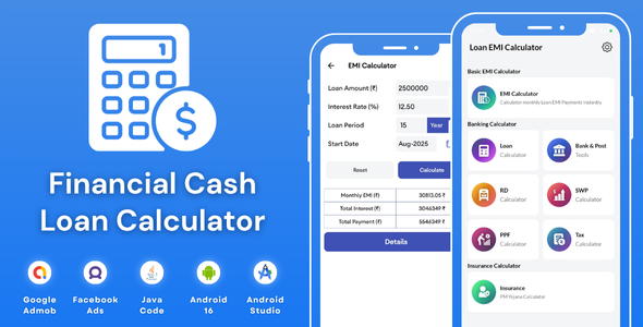 Financial Cash Loan Calculator with AdMob Ads Android