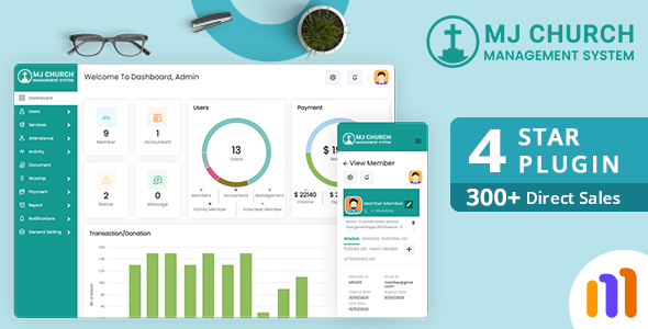 MJCHURCH - Church Management System for WordPress