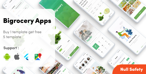 GoMart - Complete Flutter 3 Grocery Store & Food Delivery App