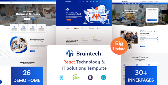 Braintech – React Technology & IT Solutions Template