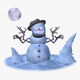 Creepy Evil Snowman M1 - 3DOcean Item for Sale