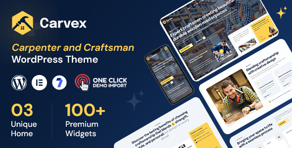 Carvex - Carpenter and Craftsman WordPress Theme