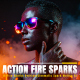 Action Fire Sparks Overlays Pack For DaVinci Resolve - VideoHive Item for Sale