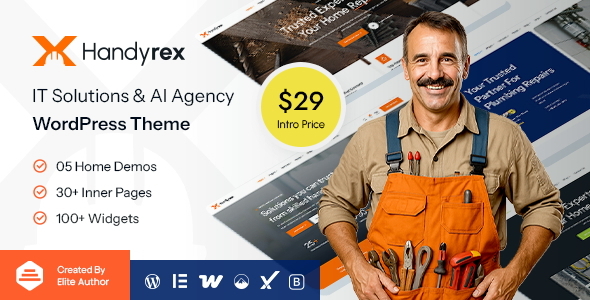 Handyrex - Handyman Services & Repair WordPress Theme