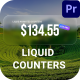 Liquid Animated Counters | MOGRT - VideoHive Item for Sale