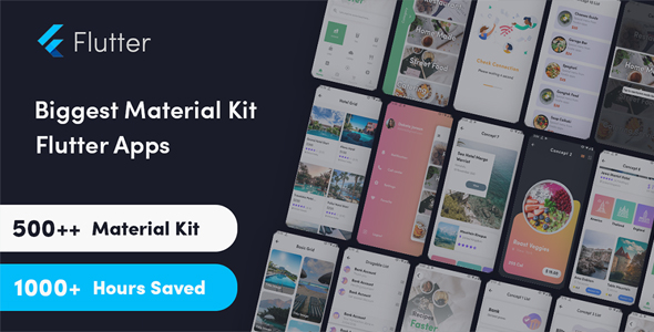 Biggest Pro Widget Flutter Kits - Best Selling Flutter Widget Kit 3.0 Flutter UI Kit