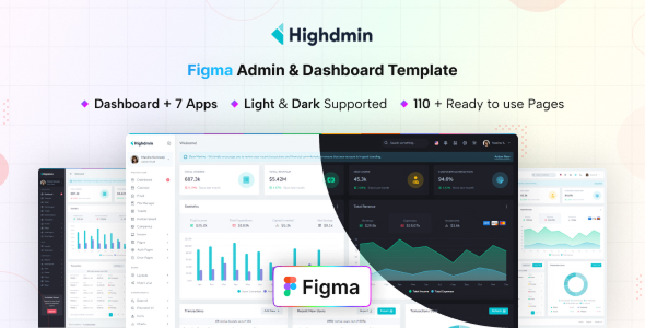 Highdmin - Figma Admin & Dashboard Template