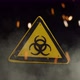 Biological Hazard Sign Over a Smoky Background - VideoHive Item for Sale