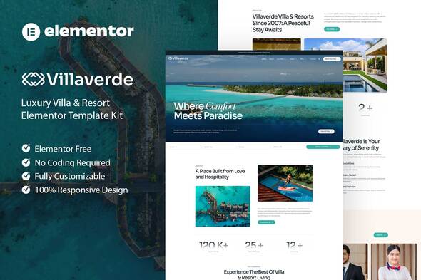 Villaverde - Luxury Villa & Resort Elementor Template Kit