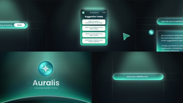 AI Saas Text Intro After Effect Template