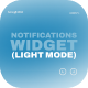 Notifications Widget (Light Mode) - VideoHive Item for Sale