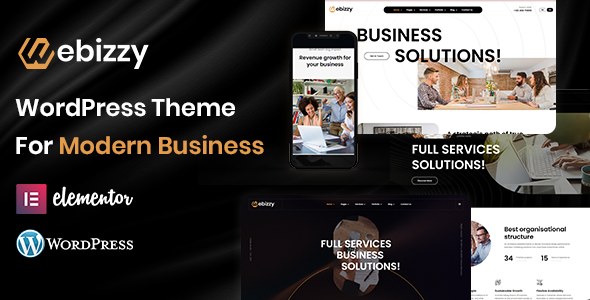Webizzy - Advance Business Agency WordPress Theme