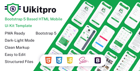 UikitPro - Multipurpose e-Wallet & Banking HTML Mobile Template With RTL