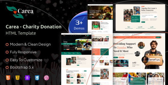 Carea - Charity Donation HTML Template