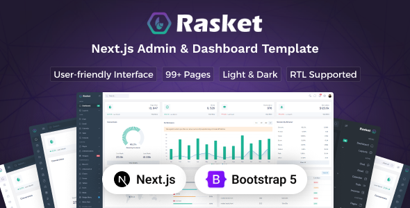 Rasket - Next.js 16 Admin Dashboard Template