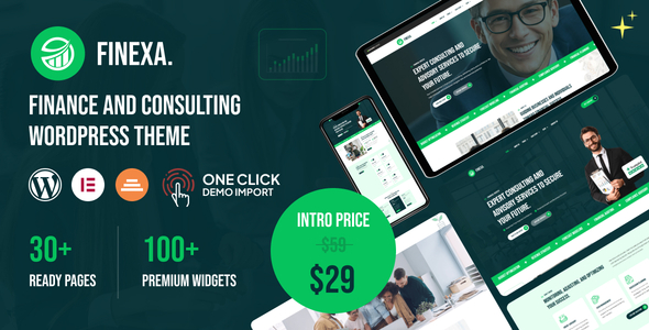 Finexa - Finance & Consulting WordPress Theme