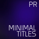 Minimal Titles - VideoHive Item for Sale