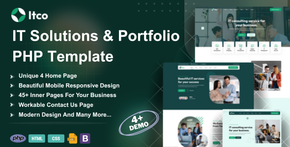 Itco - IT Solutions & Services PHP Template