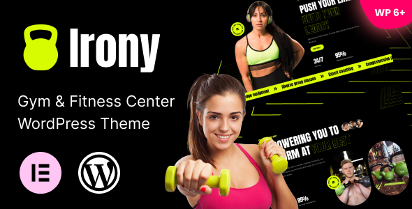 Irony - Gym & Fitness Center WordPress Theme