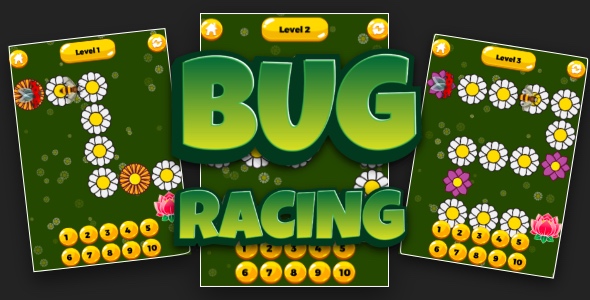 Bug Racing - Cross Platform Puzzle Game