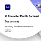UI Character Profile Carousel - VideoHive Item for Sale