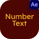 Number Text - VideoHive Item for Sale