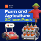Farm and Agriculture 3D Icon Pack - GraphicRiver Item for Sale