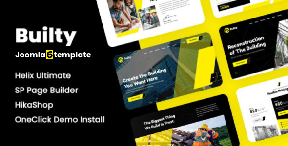 Builty - Joomla 6 Industrial and Building Construction Template
