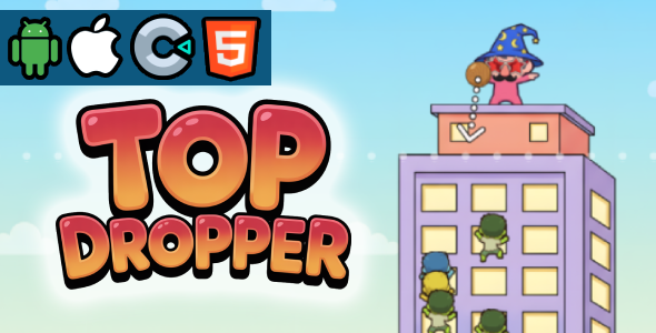 Top Dropper HTML5 Construct 3 Game