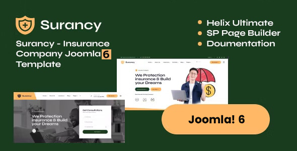 Surancy - Joomla 6 Insurance Company Template