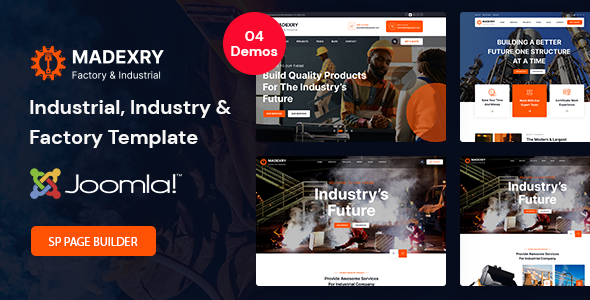 Madexry - Construction Factory & Industrial Joomla Template