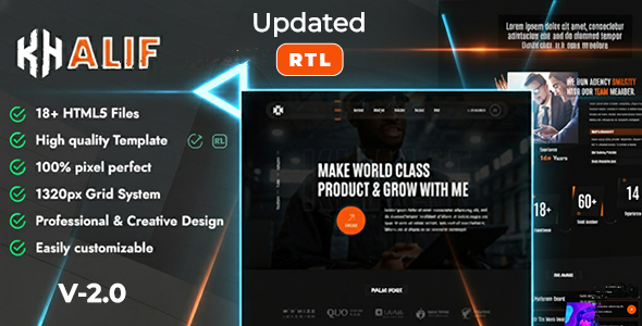 Khalif - Creative Agency HTML5 + RTL Template