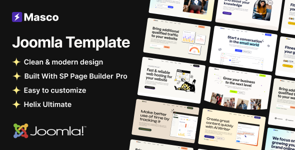 Masco - Saas Software Startup Joomla Template